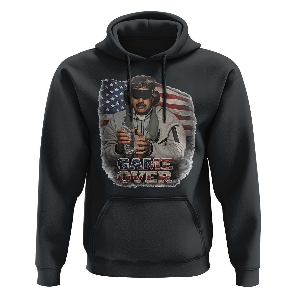 Game Over Maduro Dictator Hoodie Political Justice American Flag Politics Satire - Wonder Print Shop