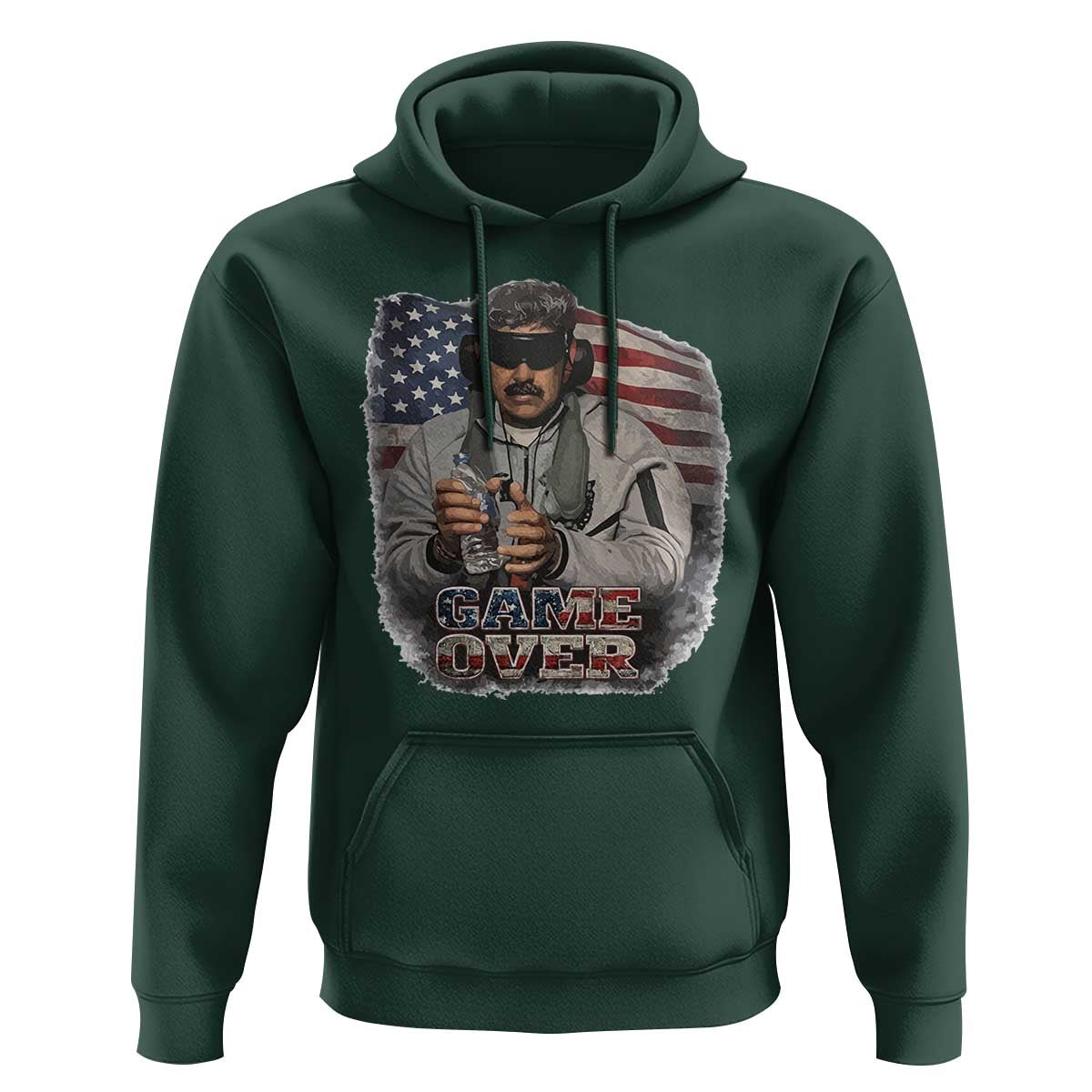 Game Over Maduro Dictator Hoodie Political Justice American Flag Politics Satire - Wonder Print Shop