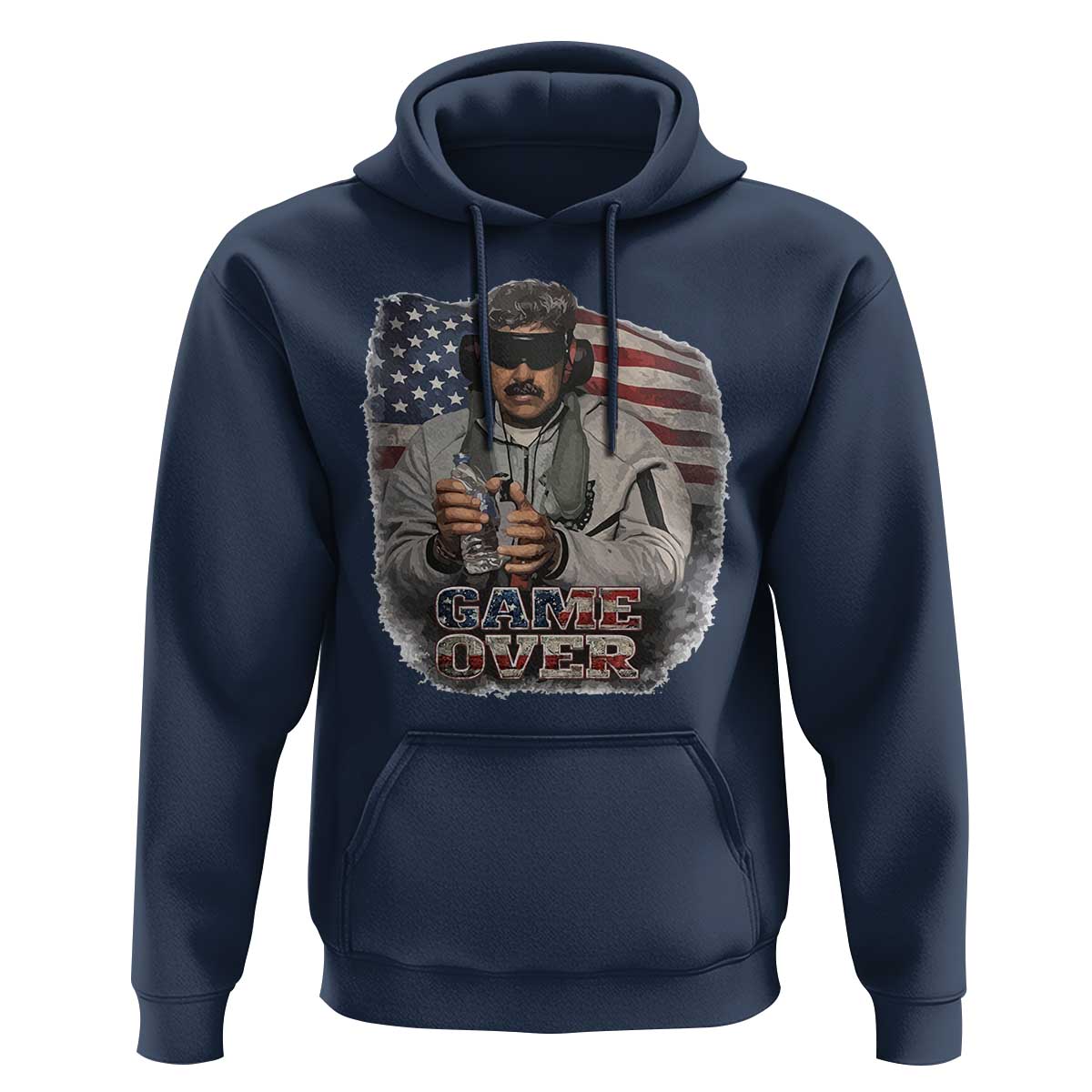 Game Over Maduro Dictator Hoodie Political Justice American Flag Politics Satire - Wonder Print Shop