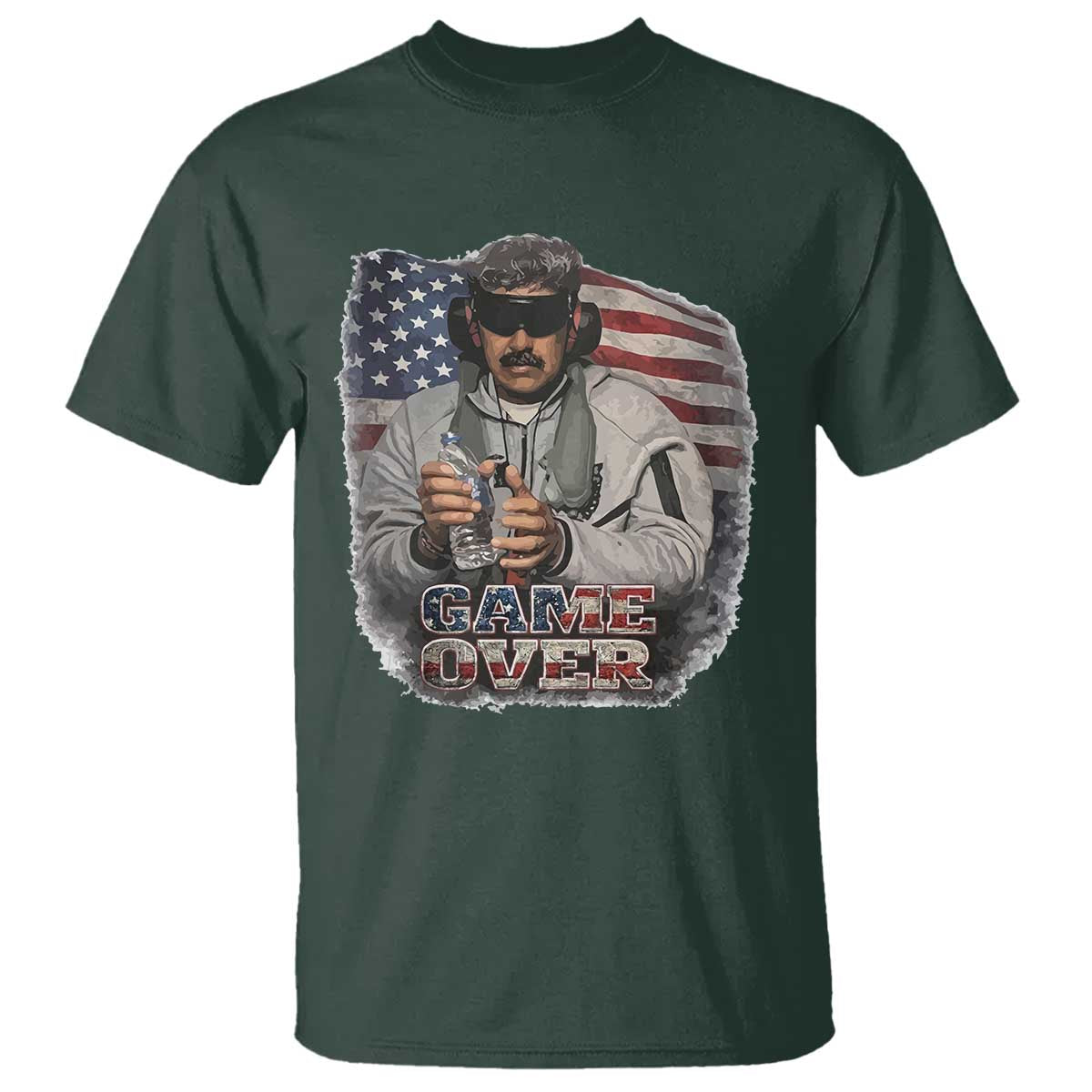 Game Over Maduro Dictator T Shirt Political Justice American Flag Politics Satire - Wonder Print Shop