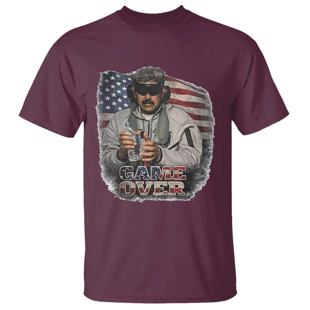 Game Over Maduro Dictator T Shirt Political Justice American Flag Politics Satire - Wonder Print Shop