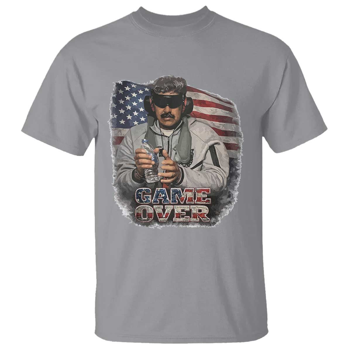 Game Over Maduro Dictator T Shirt Political Justice American Flag Politics Satire - Wonder Print Shop