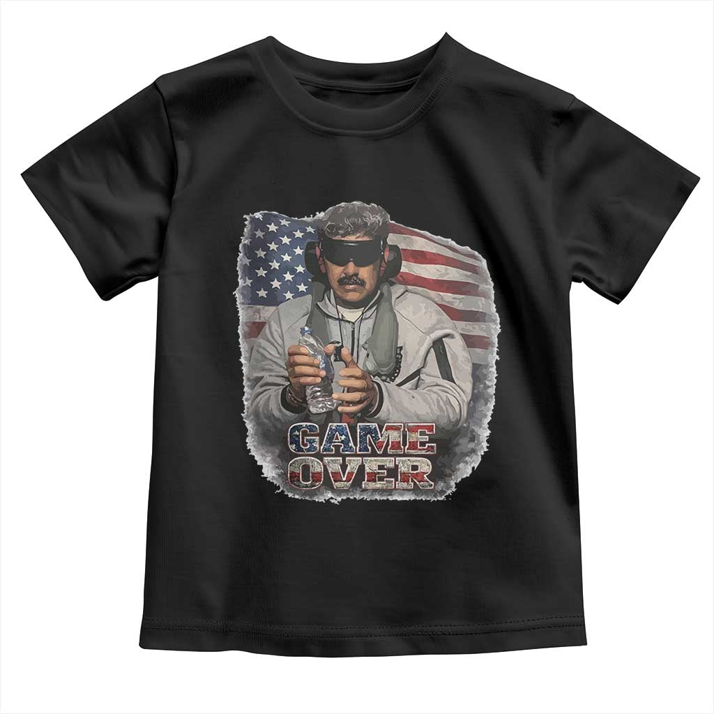 Game Over Maduro Dictator Toddler T Shirt Political Justice American Flag Politics Satire - Wonder Print Shop
