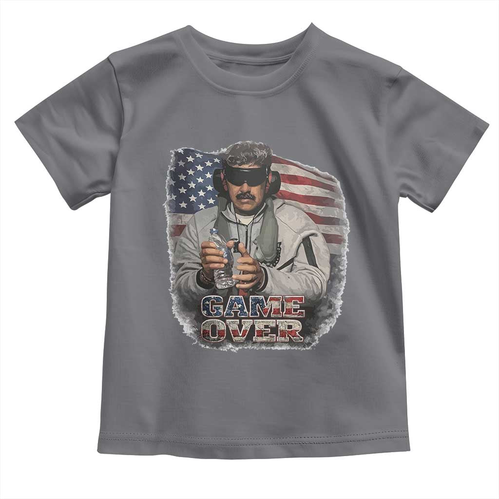 Game Over Maduro Dictator Toddler T Shirt Political Justice American Flag Politics Satire - Wonder Print Shop