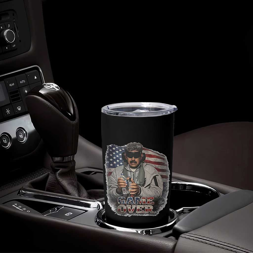 Game Over Maduro Dictator Tumbler Cup Political Justice American Flag Politics Satire - Wonder Print Shop