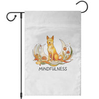 Mindful Aloka the Dog Mindfulness Garden Flag Zen Lotus Spiritual Calm