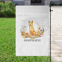 Mindful Aloka the Dog Mindfulness Garden Flag Zen Lotus Spiritual Calm