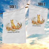 Mindful Aloka the Dog Mindfulness Garden Flag Zen Lotus Spiritual Calm