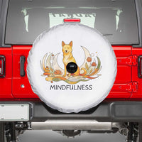 Mindful Aloka the Dog Mindfulness Spare Tire Cover Zen Lotus Spiritual Calm