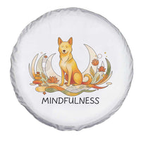 Mindful Aloka the Dog Mindfulness Spare Tire Cover Zen Lotus Spiritual Calm