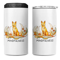 Mindful Aloka the Dog Mindfulness 4 in 1 Can Cooler Tumbler Zen Lotus Spiritual Calm