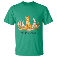 Mindful Aloka the Dog Mindfulness T Shirt Zen Lotus Spiritual Calm