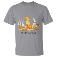 Mindful Aloka the Dog Mindfulness T Shirt Zen Lotus Spiritual Calm