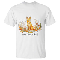 Mindful Aloka the Dog Mindfulness T Shirt Zen Lotus Spiritual Calm