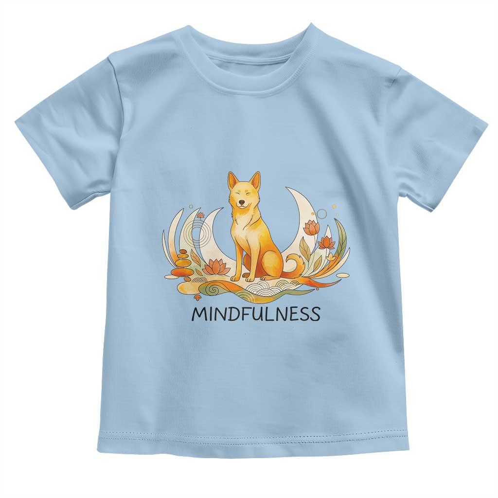 Mindful Aloka the Dog Mindfulness Toddler T Shirt Zen Lotus Spiritual Calm