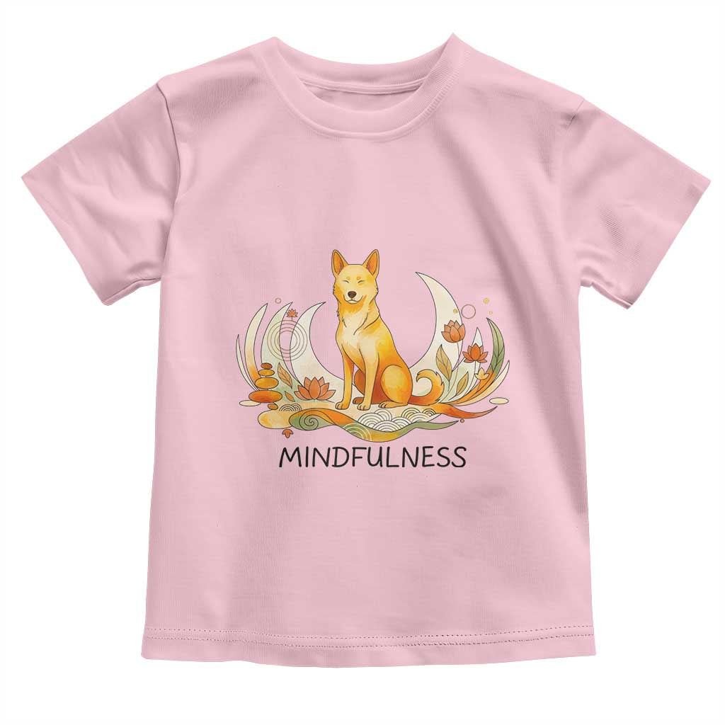 Mindful Aloka the Dog Mindfulness Toddler T Shirt Zen Lotus Spiritual Calm