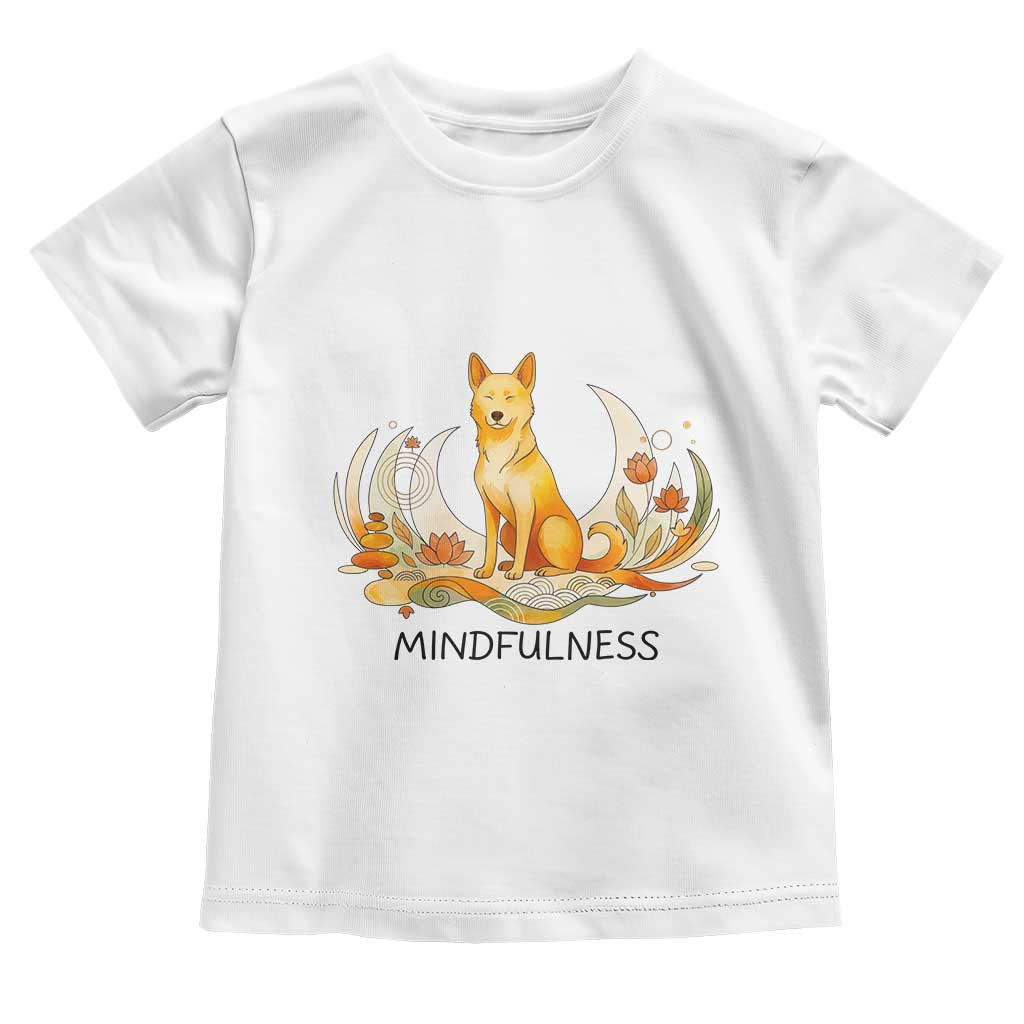Mindful Aloka the Dog Mindfulness Toddler T Shirt Zen Lotus Spiritual Calm
