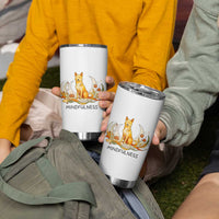 Mindful Aloka the Dog Mindfulness Tumbler Cup Zen Lotus Spiritual Calm
