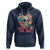 Floral Skull Hoodie Funny Love In The Air Floral Skull Anti Valentines Day - Wonder Print Shop