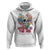 Floral Skull Hoodie Funny Love In The Air Floral Skull Anti Valentines Day - Wonder Print Shop