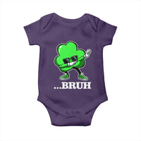 Funny Dabbing Shamrock Baby Onesie Bruh St. Patrick's Day