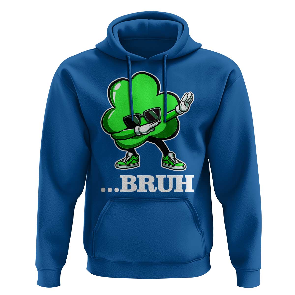 Funny Dabbing Shamrock Hoodie Bruh St. Patrick's Day
