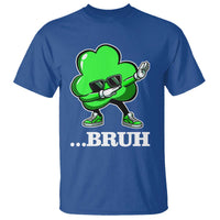 Funny Dabbing Shamrock T Shirt Bruh St. Patrick's Day