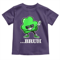 Funny Dabbing Shamrock Toddler T Shirt Bruh St. Patrick's Day