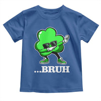 Funny Dabbing Shamrock Toddler T Shirt Bruh St. Patrick's Day
