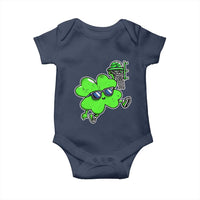 Funny Basketball Shamrock Baby Onesie Dunking Sports Player St. Patrick's Day