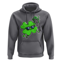Funny Basketball Shamrock Hoodie Dunking Sports Player St. Patrick's Day