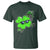 Funny Basketball Shamrock T Shirt Dunking Sports Player St. Patrick's Day