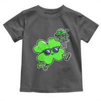 Funny Basketball Shamrock Toddler T Shirt Dunking Sports Player St. Patrick's Day