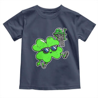 Funny Basketball Shamrock Toddler T Shirt Dunking Sports Player St. Patrick's Day