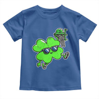 Funny Basketball Shamrock Toddler T Shirt Dunking Sports Player St. Patrick's Day