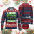 Funny St Patricks Day Monster Truck Knitted Sweatshirt I Crush Shamrocks Retro