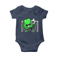 Funny Soccer Shamrock Baby Onesie Dabbing Player St. Patrick's Day