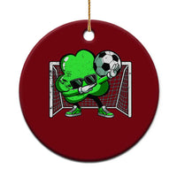 Funny Soccer Shamrock Ceramic Ornament Dabbing Player St. Patrick's Day - Wonder Print Shop