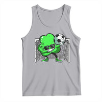 Funny Soccer Shamrock Tank Top Dabbing Player St. Patrick's Day