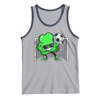 Funny Soccer Shamrock Tank Top Dabbing Player St. Patrick's Day