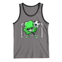 Funny Soccer Shamrock Tank Top Dabbing Player St. Patrick's Day
