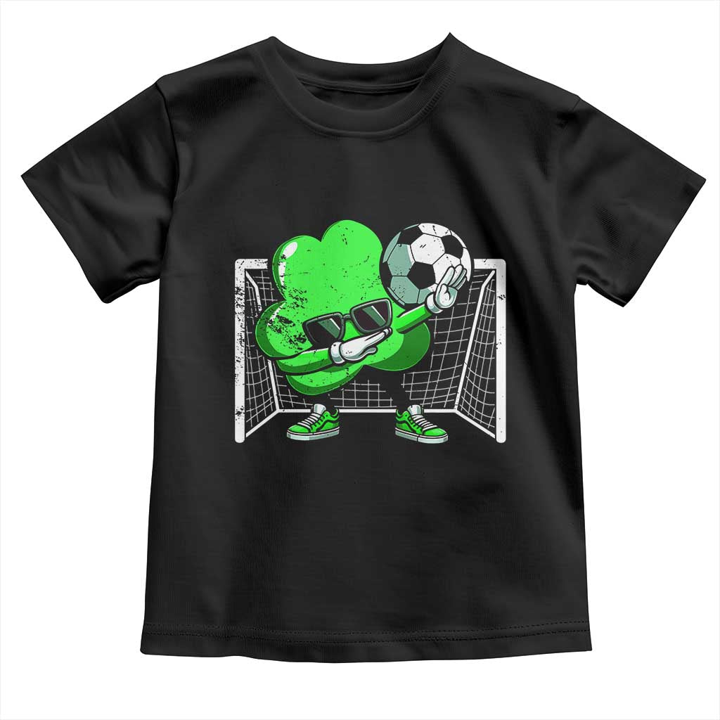 Funny Soccer Shamrock Toddler T Shirt Dabbing Player St. Patrick's Day