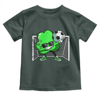 Funny Soccer Shamrock Toddler T Shirt Dabbing Player St. Patrick's Day