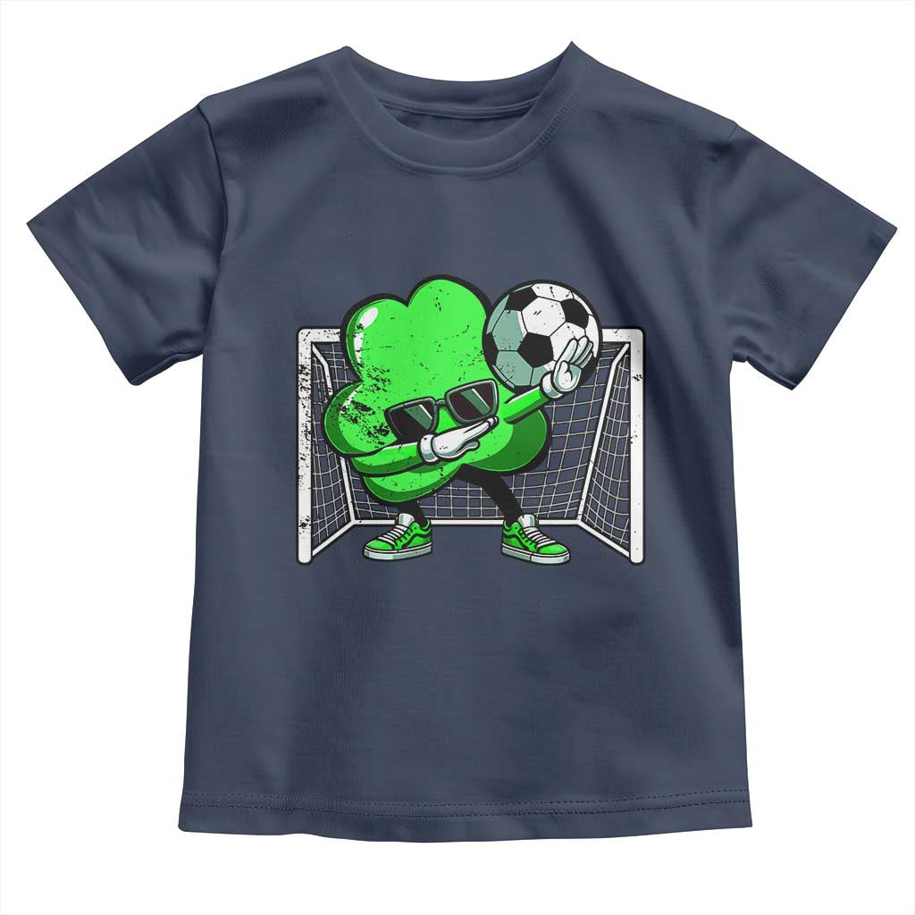 Funny Soccer Shamrock Toddler T Shirt Dabbing Player St. Patrick's Day