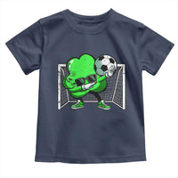 Funny Soccer Shamrock Toddler T Shirt Dabbing Player St. Patrick's Day