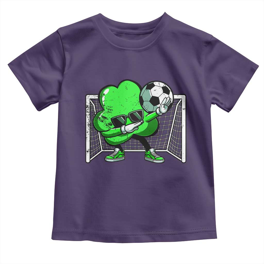 Funny Soccer Shamrock Toddler T Shirt Dabbing Player St. Patrick's Day