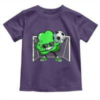 Funny Soccer Shamrock Toddler T Shirt Dabbing Player St. Patrick's Day