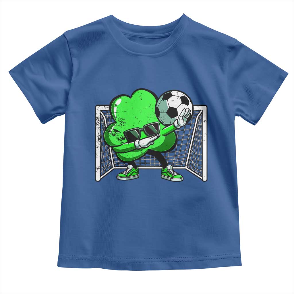 Funny Soccer Shamrock Toddler T Shirt Dabbing Player St. Patrick's Day