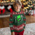 Funny Soccer Shamrock Knitted Sweatshirt Dabbing Player St. Patrick's Day
