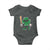 Lucky Baseball Shamrock Baby Onesie St Patrick's Day T-Ball Sport Lover Gift